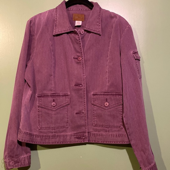 St. John's Bay Jackets & Coats St Johns Bay Plum Denim Jacket Poshmark